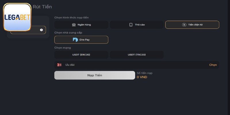 Chú ý hạn mức khi nạp tiền