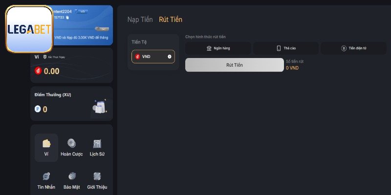 Rút tiền qua tài khoản ngân hàng dễ dàng
